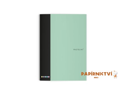 Sešit A4 444 PASTELINI zelená 6-90225