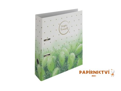 Pořadač A4 lamino páka 7cm Romantic kaktus 7-248