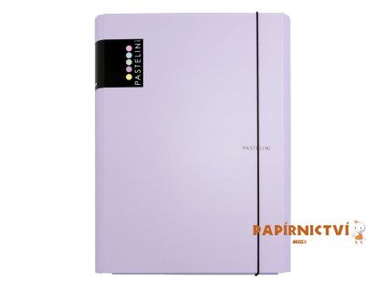 3klopé lamino desky s gumičkou PASTELINI fialová 7-33219