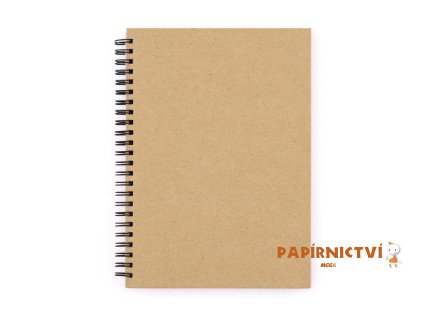 Twin wire blok A5 lamino KRAFT nature 7-531