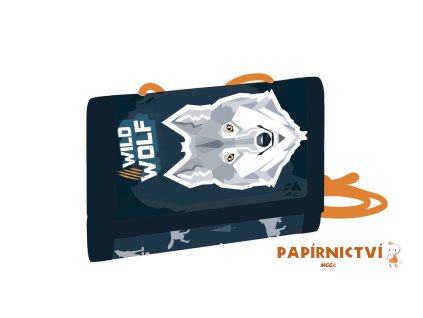 Dětská textilní peněženka vlk 8-05324