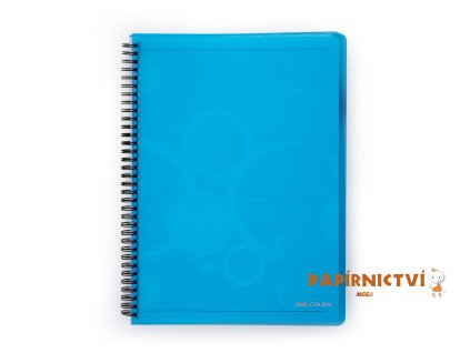 Twin wire blok A4 PP NEO COLORI modrá 8-860