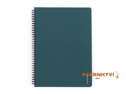 Twin wire blok A4 PP VERDE zelená 8-864