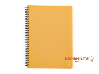 Twin wire blok A4 PP VERDE hořčice 8-865