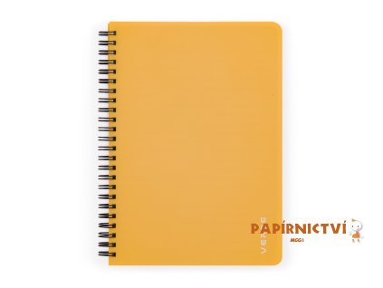 Twin wire blok A5 PP VERDE hořčice 8-870