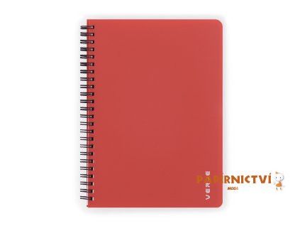 Twin wire blok A5 PP VERDE cihlová 8-871