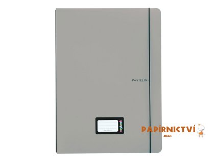 Sešit PP Oxybook A4 40 listů PASTELINI šedá 8-975