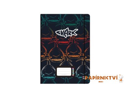 Sešit PP Oxybook A5 40 listů Shark 8-98021