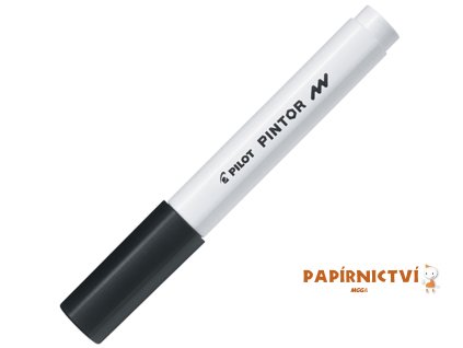 Akrylový popisovač Pilot Pintor, hrot F - černý