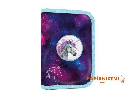 Penál 1 p. 2 chlopně, prázdný OXY GO Unicorn 9-52225