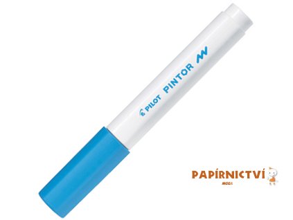 Akrylový popisovač Pilot Pintor, hrot F - světle modrý