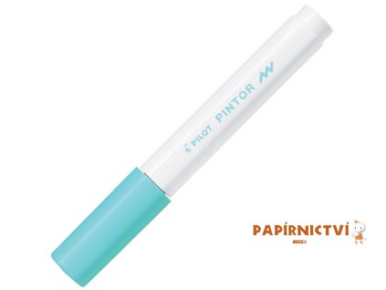 Akrylový popisovač Pilot Pintor, hrot F - pastelově zelený