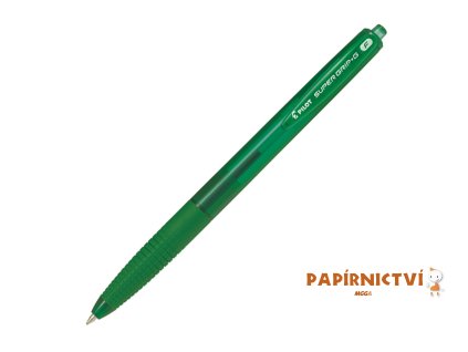 Pilot, Kuličkové pero SuperGrip-G, 0.7, (F) tenký, zelená