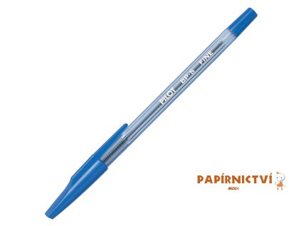 Pilot, Kuličkové pero s víčkem BP-S, 0.7, (F) tenký, transparentní modrá