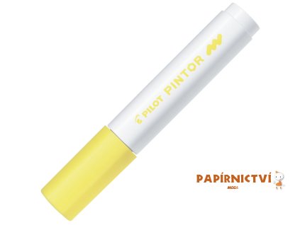 Akrylový popisovač Pilot Pintor, hrot M - žlutý