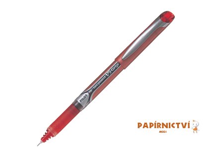 Pilot, Roller Hi-Tecpoint V5 Grip, 0.5, (F) tenký, červená