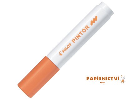 Akrylový popisovač Pilot Pintor, hrot M - oranžový