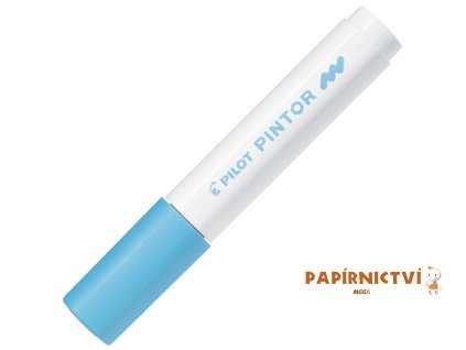 Akrylový popisovač Pilot Pintor, hrot M - pastelový modrý