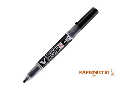 Pilot, Popisovač na bílé tabule VBoardMaster S, 1.3, (EF) extra tenký, černá