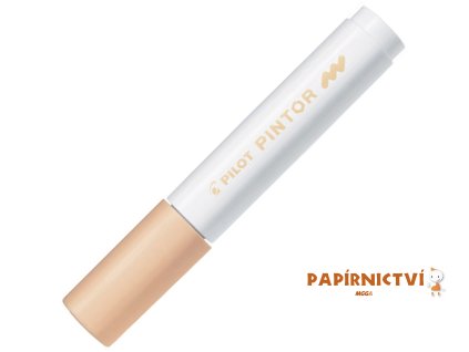 Akrylový popisovač Pilot Pintor, hrot M - pastelový oranžový