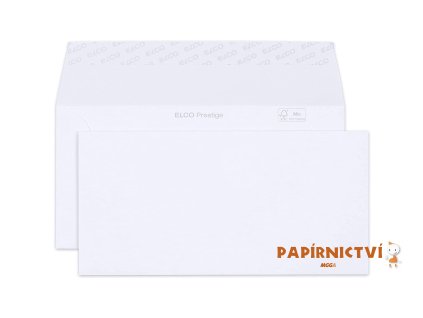 Elco, Obálka Prestige, C5/6 dlouhá, bílá, bal. 25 ks