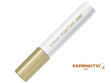 Akrylový popisovač Pilot Pintor, hrot M - zlatý