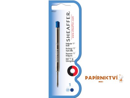 Sheaffer, Náplň do Kuličkových per "T", (M) střední, modrá, blistr