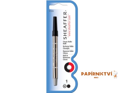 Sheaffer, Náplň do Rollerů, (M) střední, černá, blistr
