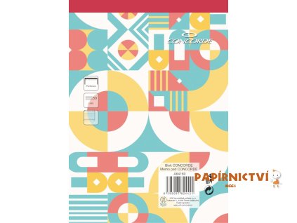 Blok CONCORDE A4 linka 8mm, 50 listů A64160