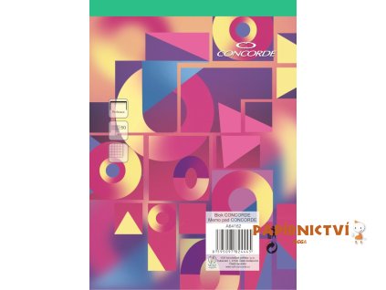 Blok CONCORDE A4 čtvereček, 50 listů A64162