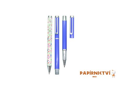 Dárková sada CONCORDE Cleopatra, kul. pero 1,0mm, roller 1,0mm, krabička, fialov