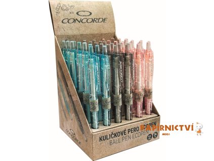 Kuličkové pero CONCORDE EcoPen 0,5mm, displej A14581