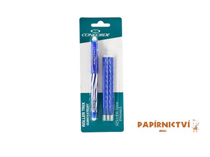 Roller CONCORDE Trix gumov.,modrý+3náplně, blistr A14653