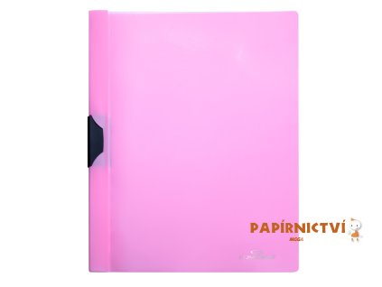 Spisové desky CONCORDE A4 s bočním klipem, pastel růžová A80132