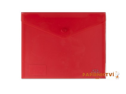 Spisové desky CONCORDE s drukem A5, transparentní červená A80019