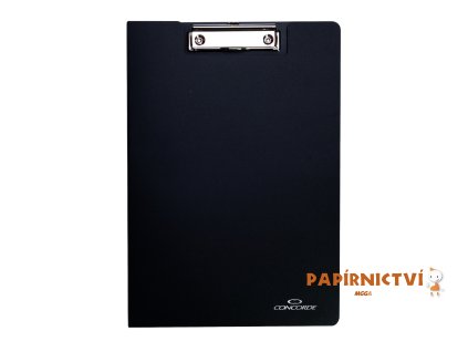 Desky CONCORDE s klipem A4, černá A80200