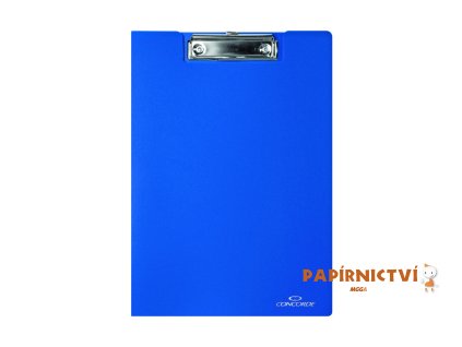 Desky CONCORDE s klipem A4, modrá A80201