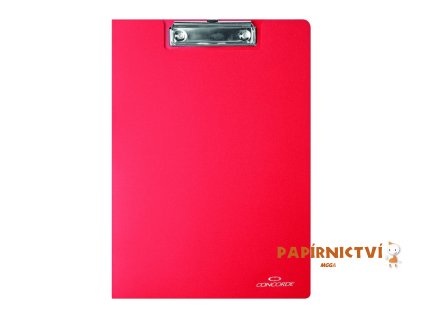Desky CONCORDE s klipem A4, červená A80202