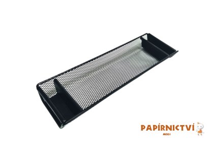 Kovová miska na pera a sponky CONCORDE, 3 x 28 x 8,5 cm, černá A68063