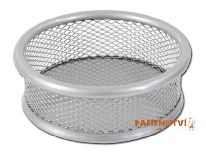 Kalíšek na sponky CONCORDE, kovový, 9 x 3 x 9cm, stříbrný A68049