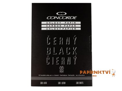 Uhlový papír CONCORDE, A4, 100 listů, černá AH11400
