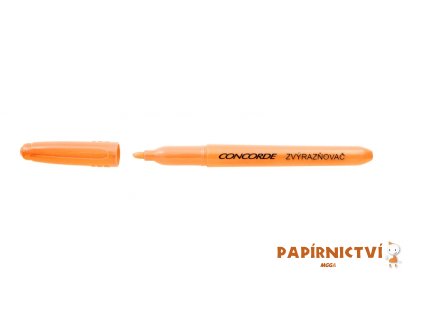 Zvýrazňovač CONCORDE, zkosený hrot 1-4mm, oranžová A65701