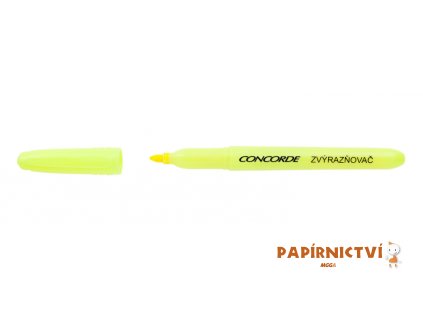 Zvýrazňovač CONCORDE, zkosený hrot 1-4mm, žlutá A65702