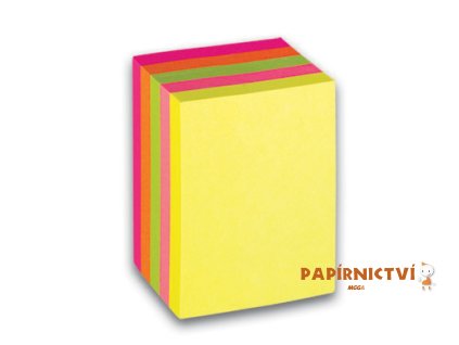 Samolepicí bloček CONCORDE 51 x 38mm, 5 x 60 listů, neon barevné A0989