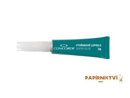 Vteřinové lepidlo CONCORDE, 3g, plato A65453