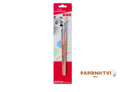 Sada štětců CONCORDE Natural ploché 3ks, blistr A65556