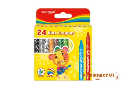 Voskové pastely KEYROAD 24ks, 8mm A726