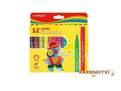 Popisovače KEYROAD Jumbo 12ks A711