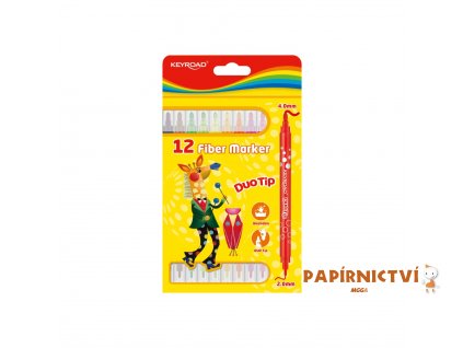 Popisovače KEYROAD Duo 12ks A713