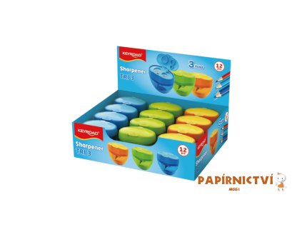 Ořezávátko KEYROAD TRI Plus, plast, asort A518